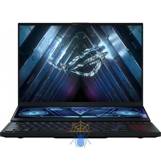 Ноутбук Asus ROG Zephyrus Duo 16 GX650PY-NM085W Ryzen 9 7945HX 32Gb SSD2Tb NVIDIA GeForce RTX4090 16Gb 16" IPS WQXGA (2560x1600) Windows 11 Home black WiFi BT Cam (90NR0BI1-M004X0) фото