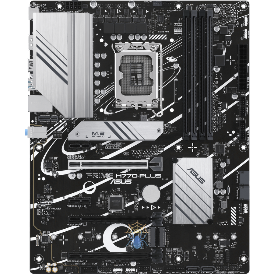 Материнская плата Asus PRIME H770-PLUS Soc-1700 Intel H770 4xDDR5 ATX AC`97 8ch(7.1) 2.5Gg RAID+HDMI+DP фото