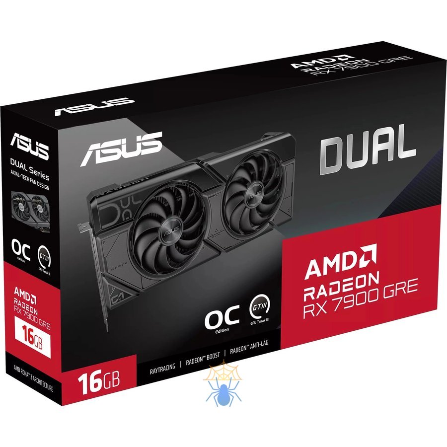 Видеокарта Asus PCI-E 4.0 DUAL-RX7900GRE-O16G AMD Radeon RX 7900GRE 16Gb 256bit GDDR6 1927/18000 HDMIx1 DPx3 HDCP Ret фото 10