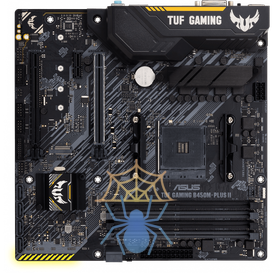 Материнская плата Asus TUF GAMING B450M-PLUS II Soc-AM4 AMD B450 4xDDR4 mATX AC`97 8ch(7.1) GbLAN RAID+DVI+HDMI фото