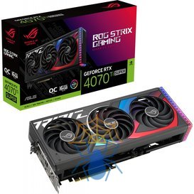 Видеокарта Asus PCI-E 4.0 ROG-STRIX-RTX4070TIS-O16G-GAMING NVIDIA GeForce RTX 4070TI Super 16Gb 256bit GDDR6X 2670/21000 HDMIx2 DPx3 HDCP Ret фото 14