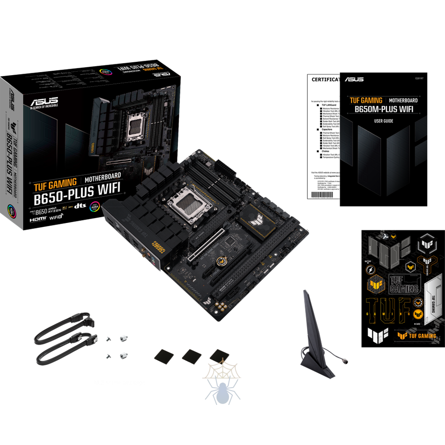 Материнская плата Asus TUF GAMING B650-PLUS WIFI SocketAM5 AMD B650 4xDDR5 ATX AC`97 8ch(7.1) 2.5Gg RAID+HDMI+DP фото 6