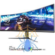 Монитор Asus 49" ROG Strix XG49VQ VA 3840x1080 144Hz FreeSync 2 450cd/m2 32:9 фото 5