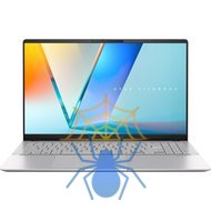 Ноутбук Asus Vivobook S 15 OLED S5507QA-MA052W Snapdragon X Elite X1E 78 100 32Gb SSD1Tb Qualcomm Adreno 15.6" OLED 3K (2880x1620) Windows 11 Home silver WiFi BT Cam (90NB14Q2-M00630) фото