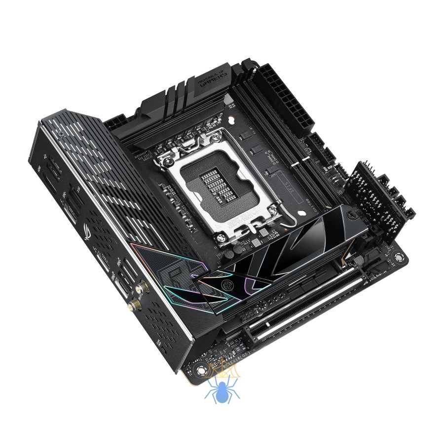 Материнская плата ASUS ROG STRIX Z790-I GAMING WIFI, LGA1700, Z790, 2*DDR5, 2*SATA, 2*M.2, 5*USB 3.2, 2*USB 2.0, 2*USB4, 1*PCIx16, DP+HDMI, mITX; 90MB1CM0-M0EAY0 фото 4