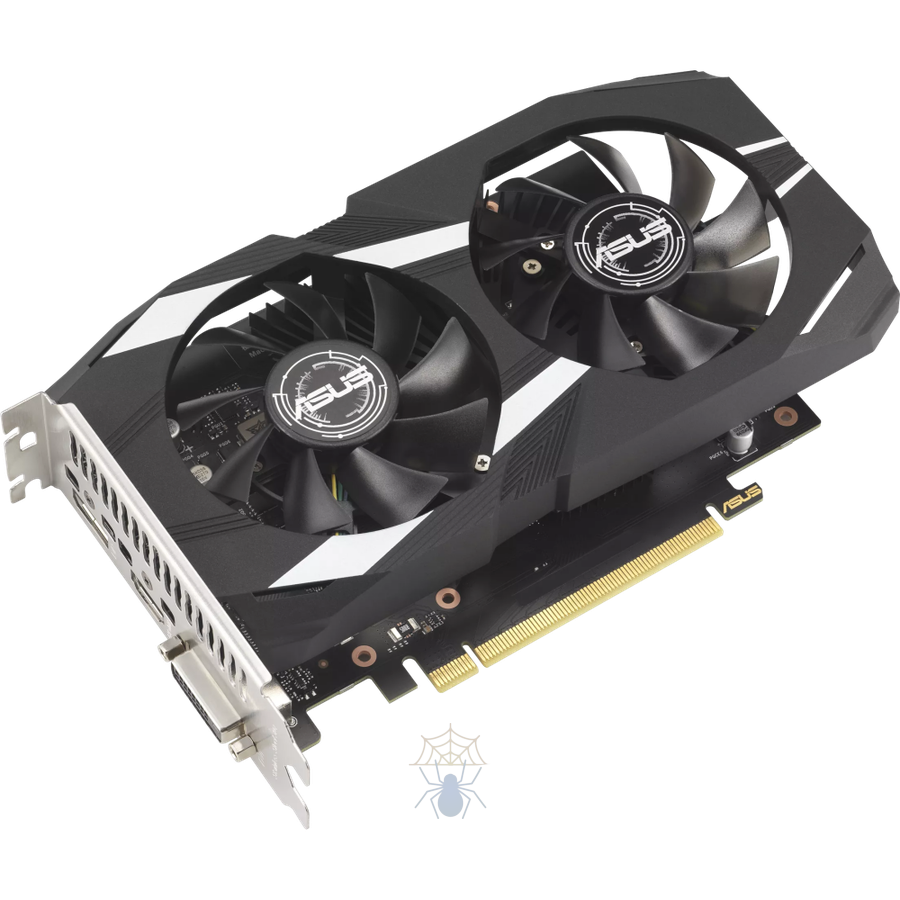 Видеокарта Asus PCI-E 4.0 DUAL-RTX3050-O6G NVIDIA GeForce RTX 3050 6Gb 96bit GDDR6 1507/14000 DVIx1 HDMIx1 DPx1 HDCP Ret фото