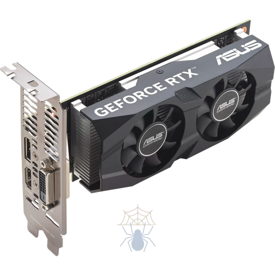 Видеокарта Asus PCI-E 4.0 RTX3050-O6G-LP-BRK NVIDIA GeForce RTX 3050 6Gb 96bit GDDR6 1507/14000 DVIx1 HDMIx1 DPx1 HDCP Ret low profile фото 4