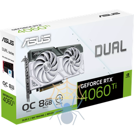 Видеокарта Asus PCI-E 4.0 DUAL-RTX4060TI-O8G-WHITE NVIDIA GeForce RTX 4060TI 8Gb 128bit GDDR6 2565/18000 HDMIx1 DPx3 HDCP Ret фото 11