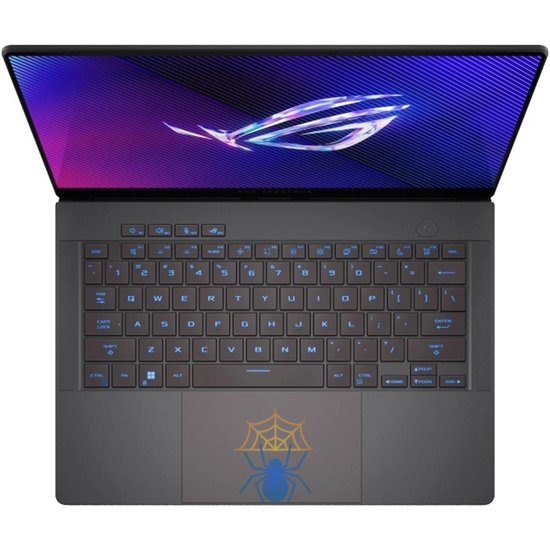 Ноутбук Asus ROG Zephyrus G14 GA403UV-QS096 Ryzen 9 8945HS 16Gb SSD512Gb NVIDIA GeForce RTX4060 8Gb 14" OLED 3K (2880x1800) noOS grey WiFi BT Cam (90NR0I01-M005B0) фото 2