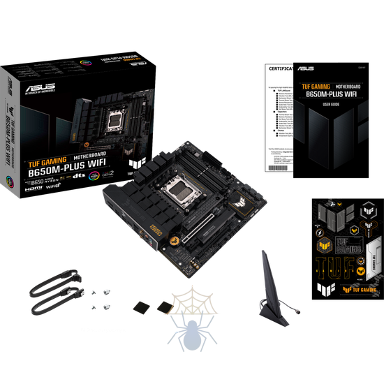 Материнская плата Asus TUF GAMING B650M-PLUS WIFI SocketAM5 AMD B650 4xDDR5 mATX AC`97 8ch(7.1) 2.5Gg RAID+HDMI+DP фото 5