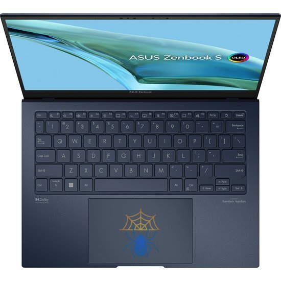 Ноутбук Asus Zenbook S UX5304MA-NQ172 Core Ultra 7 155U 16Gb SSD1Tb Intel Graphics 13.3" OLED 3K (2880x1800) noOS blue WiFi BT Cam Bag (90NB12V3-M00B20) фото 4