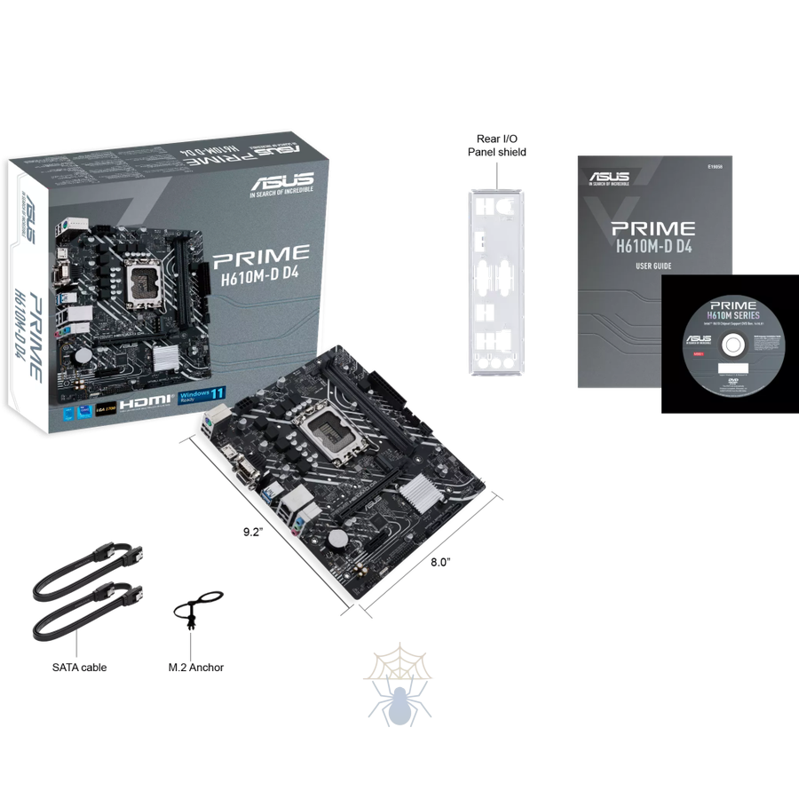 Материнская плата Asus PRIME H610M-D D4 Soc-1700 Intel H610 2xDDR4 mATX AC`97 8ch(7.1) GbLAN+VGA+HDMI фото 5