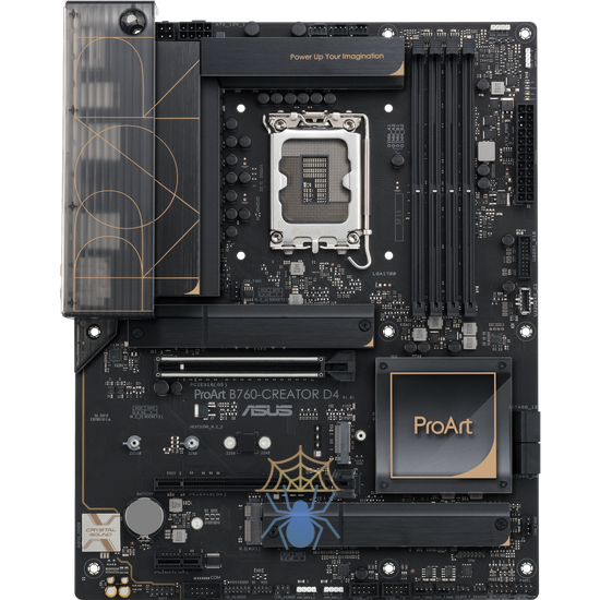 Материнская плата Asus PROART B760-CREATOR D4 Soc-1700 Intel B760 4xDDR4 ATX AC`97 8ch(7.1) 1 x 2.5Gigabit + Gigabit Ethernet RAID+HDMI+DP фото