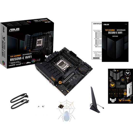 Материнская плата Asus TUF GAMING B650M-E WIFI SocketAM5 AMD B650 4xDDR5 mATX AC`97 8ch(7.1) 2.5Gg RAID+HDMI+DP фото 5