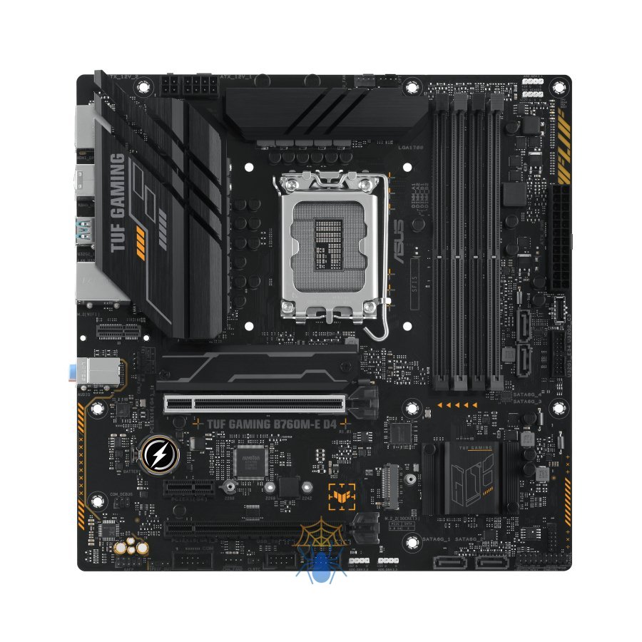 Материнская плата Asus TUF GAMING B760M-E D4 Soc-1700 Intel B760 4xDDR4 mATX AC`97 8ch(7.1) 2.5Gg RAID+HDMI+DP фото