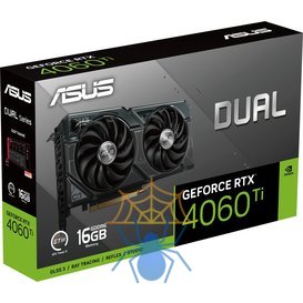 Видеокарта Asus PCI-E 4.0 DUAL-RTX4060TI-16G NVIDIA GeForce RTX 4060TI 16Gb 128bit GDDR6 2535/18000 HDMIx1 DPx3 HDCP Ret фото 13