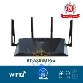 Роутер беспроводной Asus RT-AX88U PRO AX6000 10/100/1000/2500BASE-TX/4G ready черный фото 5