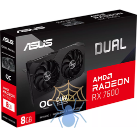 Видеокарта Asus PCI-E 4.0 DUAL-RX7600-O8G-V2 AMD Radeon RX 7600 8Gb 128bit GDDR6 2280/17500 HDMIx1 DPx3 HDCP Ret фото 12