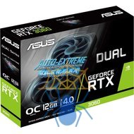 Видеокарта Asus PCI-E 4.0 DUAL-RTX3060-O12G-V2 LHR NVIDIA GeForce RTX 3060 12288Mb 192 GDDR6 1837/15000 HDMIx1 DPx3 HDCP Ret фото 7