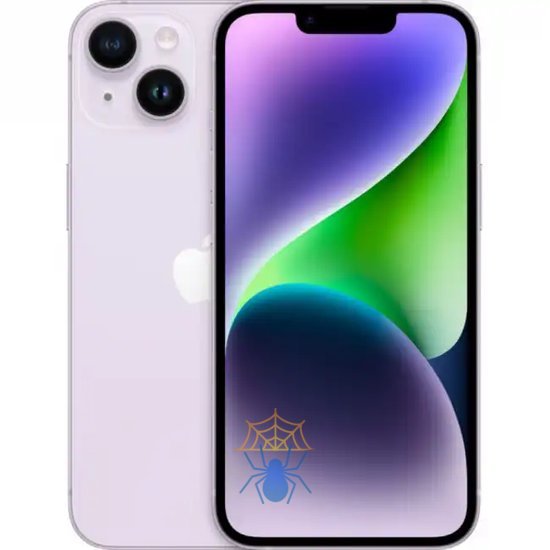 Смартфон Apple A2886 iPhone 14 Plus 128Gb 6Gb фиолетовый моноблок 3G 4G 1Sim 6.7" 1284x2778 iOS 16 12Mpix 802.11 a/b/g/n/ac/ax NFC GPS GSM900/1800 GSM1900 TouchSc Protect фото