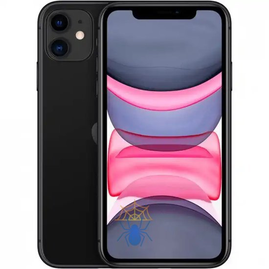 Смартфон Apple A2221 iPhone 11 128Gb 4Gb черный моноблок 3G 4G 1Sim 6.1" 828x1792 iOS 15 12Mpix 802.11 a/b/g/n/ac/ax NFC GPS GSM900/1800 GSM1900 TouchSc Protect фото