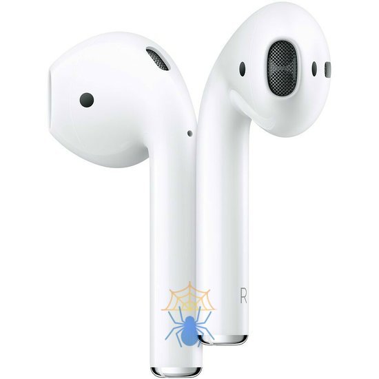 Гарнитура вкладыши Apple AirPods 2 A2032,A2031,A1602 белый беспроводные bluetooth в ушной раковине (MV7N2CH/A) фото 2