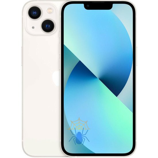 Смартфон Apple A2633 iPhone 13 128Gb 4Gb сияющая звезда моноблок 3G 4G 1Sim 6.1" 1170x2532 iOS 16 12Mpix 802.11 a/b/g/n/ac/ax NFC GPS GSM900/1800 GSM1900 TouchSc Protect фото