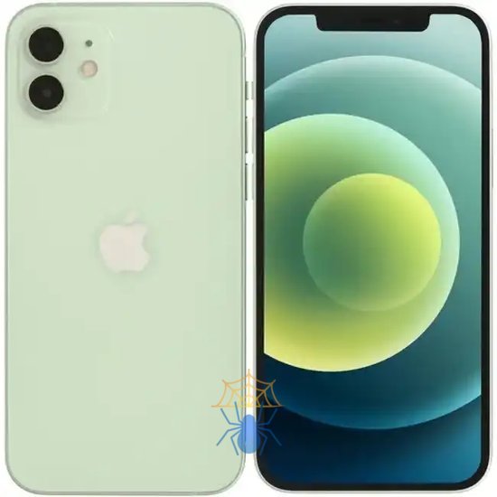 Смартфон Apple A2403 iPhone 12 64Gb 4Gb зеленый моноблок 3G 4G 1Sim 6.1" 1170x2532 iOS 15 12Mpix 802.11 a/b/g/n/ac/ax NFC GPS GSM900/1800 GSM1900 TouchSc Protect фото