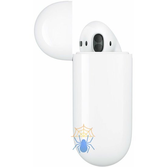 Гарнитура вкладыши Apple AirPods 2 A2032/A2031/A1602 белый беспроводные bluetooth в ушной раковине (MV7N2HN/A) фото 3