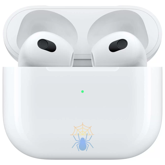 Гарнитура вкладыши Apple AirPods 3 A2565/A2564/A2566 MagSafe белый беспроводные bluetooth в ушной раковине (MME73ZA/A) фото 3