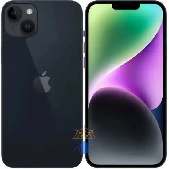 Смартфон Apple A2886 iPhone 14 Plus 128Gb 6Gb темная ночь моноблок 3G 4G 1Sim 6.7" 1284x2778 iOS 16 12Mpix 802.11 a/b/g/n/ac/ax NFC GPS GSM900/1800 GSM1900 TouchSc Protect фото