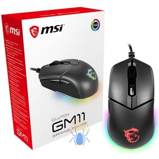 Мышь MSI Clutch GM11 Black S12-0402030-CLA фото 5