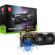 Видеокарта NVIDIA GeForce RTX 4070 Ti MSI 12Gb RTX 4070 Ti GAMING X SLIM 12G фото 5