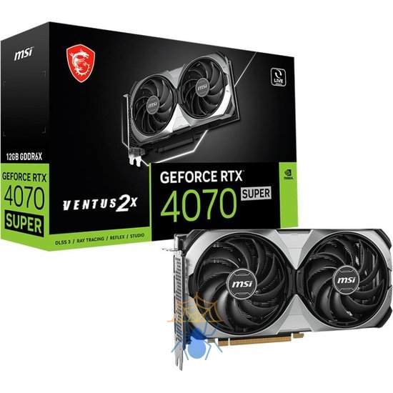 Видеокарта MSI RTX 4070 SUPER 12G VENTUS 2X фото 5