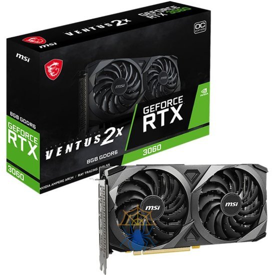 Видеокарта NVIDIA GeForce RTX 3060 MSI 8Gb RTX 3060 VENTUS 2X 8G OC фото 5