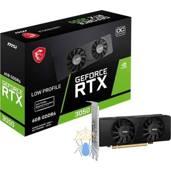 Видеокарта NVIDIA GeForce RTX 3050 MSI 6Gb RTX 3050 LP 6G OC фото 6