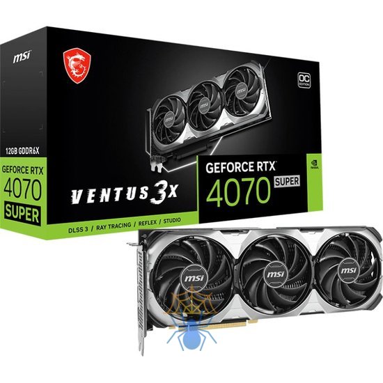 Видеокарта MSI PCI-E 4.0 RTX 4070 SUPER 12G VENTUS 3X OC фото 5