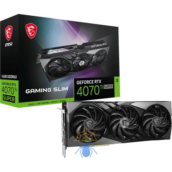 Видеокарта MSI PCI-E 4.0 RTX 4070 Ti SUPER 16G GAMING X SLIM фото 5