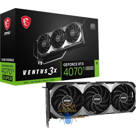 Видеокарта MSI PCI-E 4.0 RTX 4070 Ti SUPER 16G VENTUS 3X OC фото 5