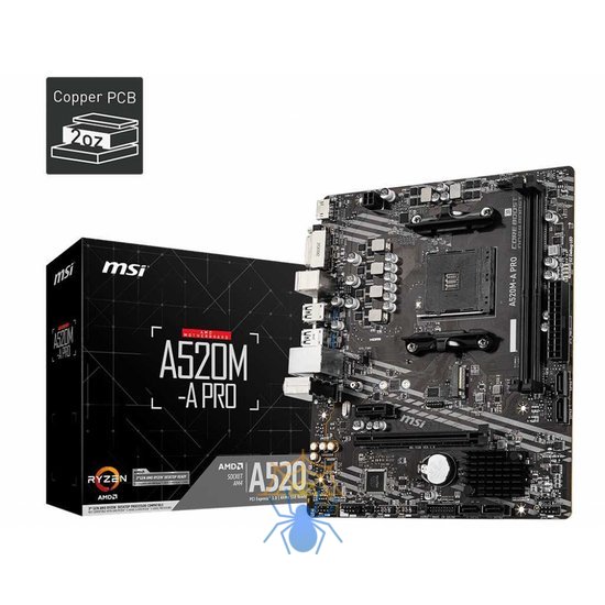 Материнская плата MSI A520M-A PRO A520M-A PRO фото 6