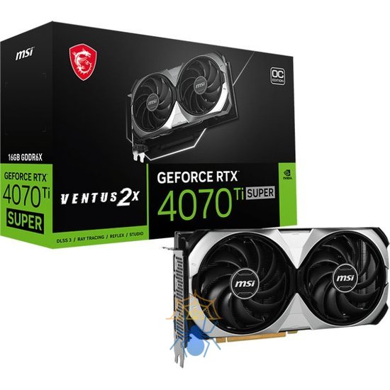 Видеокарта MSI RTX 4070 Ti SUPER 16G VENTUS 2X OC SUPER16GVENTUS2XOC фото 5