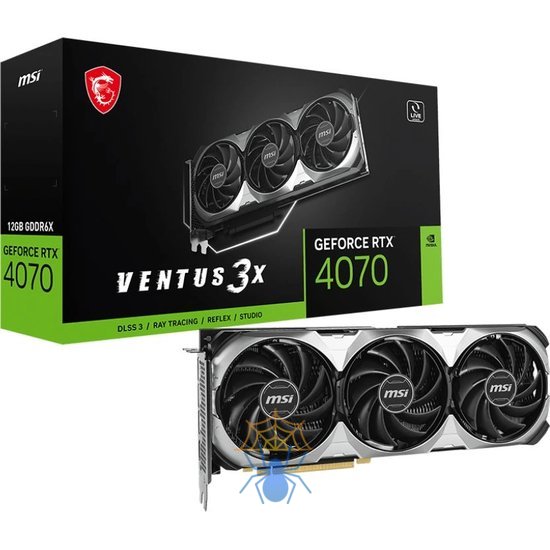 Видеокарта NVIDIA GeForce RTX 4070 MSI 12Gb RTX 4070 VENTUS 3X E 12G фото 5