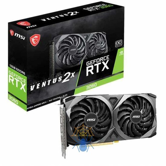 Видеокарта NVIDIA GeForce RTX 3060 MSI 12Gb RTX 3060 VENTUS 2X 12G OC фото 5