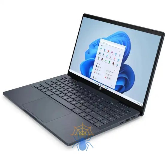 Ноутбук HP Pavilion x360 14-ek1026ci Core i7 1355U 16Gb SSD512Gb Intel Iris Xe graphics 14" IPS Touch FHD (1920x1080) Free DOS blue WiFi BT Cam (9D3T2EA) фото 3