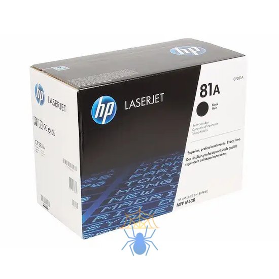 Картридж лазерный HP 81A CF281A черный (10500стр.) для HP LJ Pro M630dn/f/h/z фото