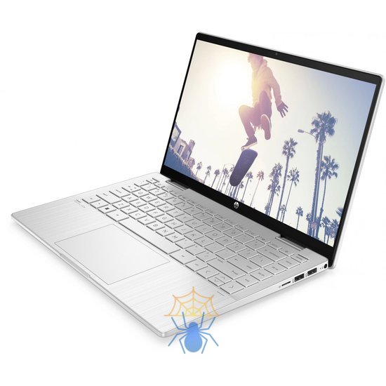 Ноутбук HP Pavilion x360 14-ek1017ci Core i3 1315U 8Gb SSD512Gb Intel UHD Graphics 14" IPS Touch FHD (1920x1080) Free DOS silver WiFi BT Cam (84J79EA) фото 2