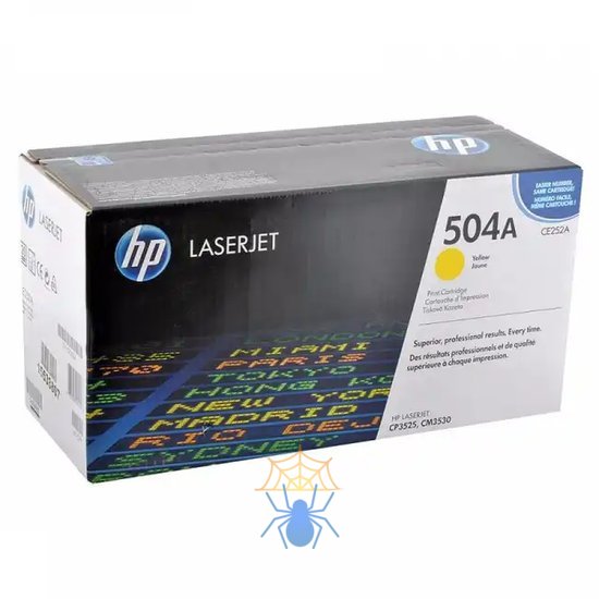 Картридж лазерный HP 504A CE252A желтый (7000стр.) для HP CM3530/CP3525 фото