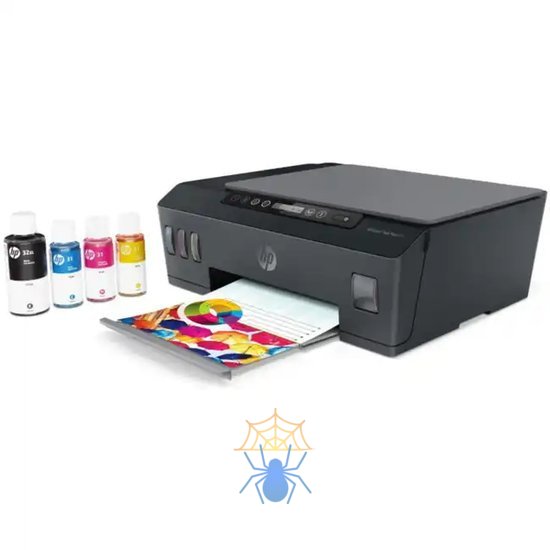 Многофункциональное устройство HP Smart Tank 500 AiO Printer  (p/c/s, A4, 4800x1200dpi, CISS, 11(5)ppm,  1tray 100, USB2.0, cartr. Black 3x GT53XL (135 мл) CMY GT52 in box) фото 3