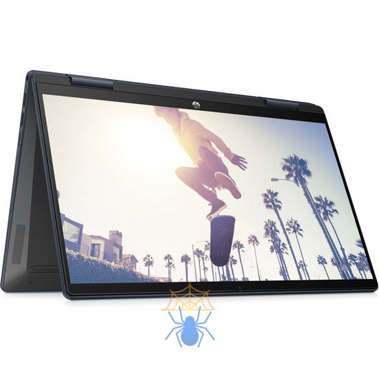 Ноутбук HP Pavilion x360 14-ek2007ci Core 3 100U 8Gb SSD512Gb Intel Graphics 14" IPS Touch FHD (1920x1080) Free DOS blue WiFi BT Cam (A1AA2EA) фото 6