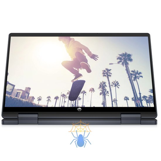 Ноутбук HP Pavilion x360 14-ek2007ci Core 3 100U 8Gb SSD512Gb Intel Graphics 14" IPS Touch FHD (1920x1080) Free DOS blue WiFi BT Cam (A1AA2EA) фото 4